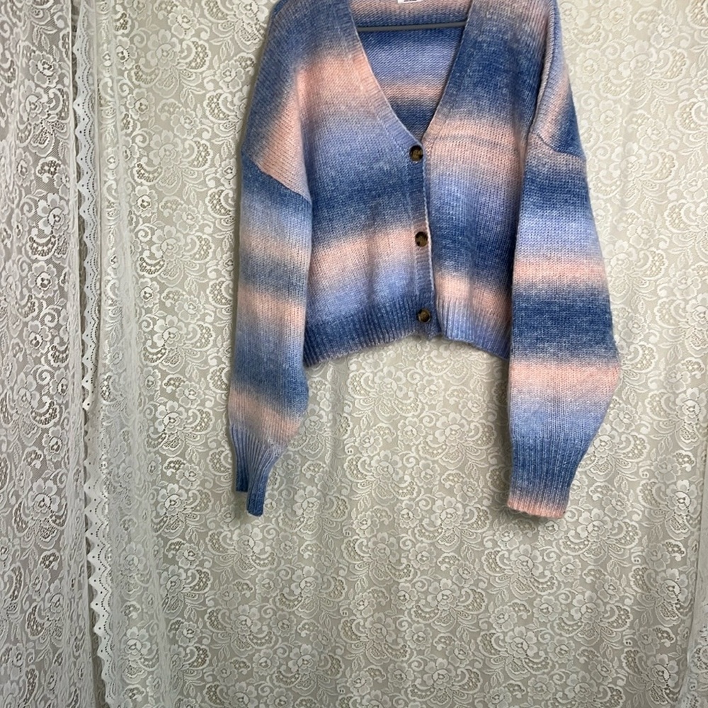 Cotton On Blue and Pink Women's Cardigan